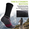 thumbnail image 7 of FREEYOKA Mens Sports Socks Man BLACK Cushioned Work Socks Breathable Moisture Wicking Crew Sock for Hiking Running Walking Trainer Cycling Athletic Socks, 5 Pairs, 7 of 7