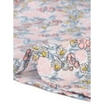 thumbnail image 5 of INSPIRE CHIC Blusa con estampado floral retro con cuello Peter Pan para mujer Rosa L, 5 of 5