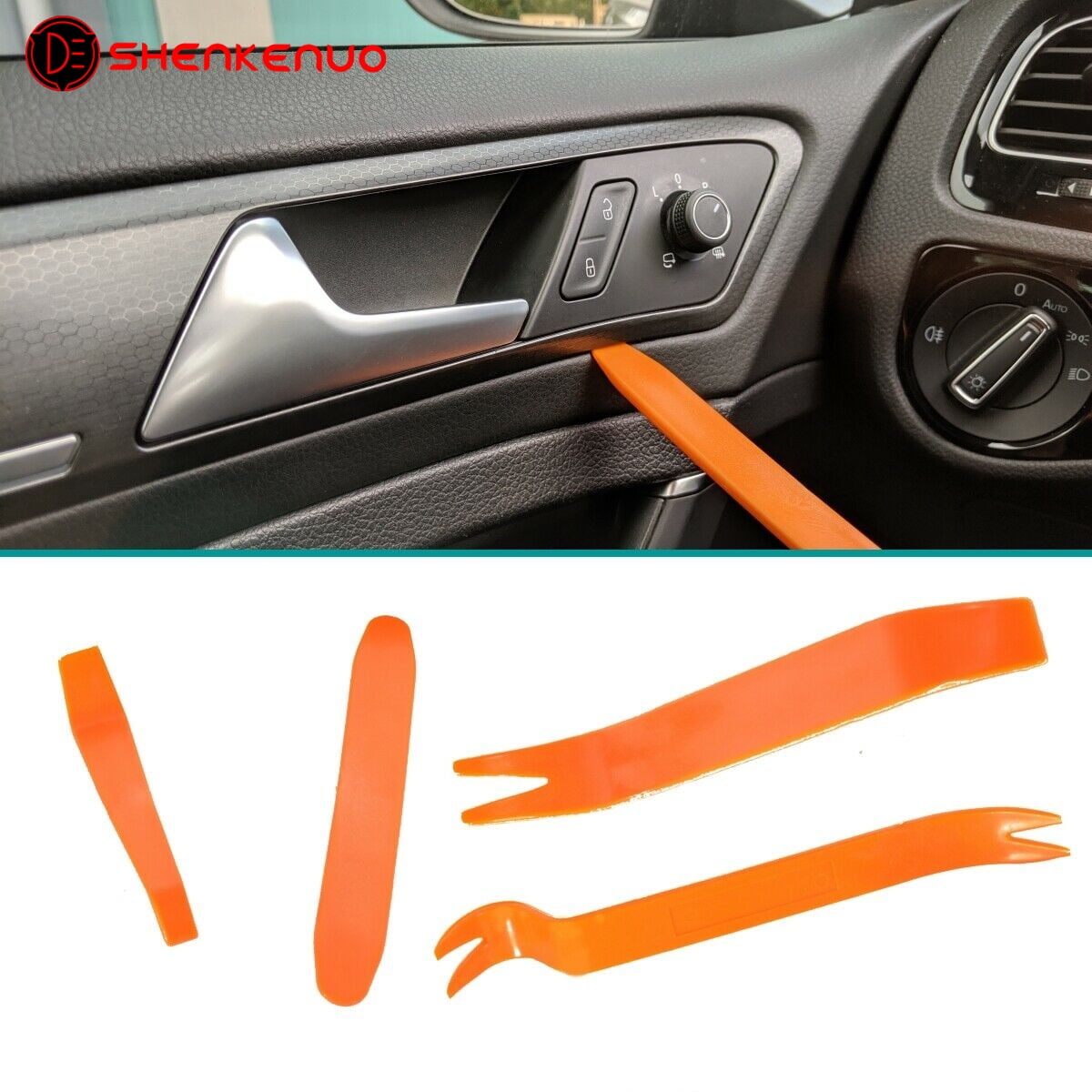 4x Car Trim Door Panel Dash Centre Console Remover Removal Kit Tool For