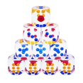 thumbnail image 1 of 10 dados acrílicos transparentes de 6 caras de colores para juegos de póquer de casino, 14 mm, 1 of 5