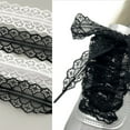 thumbnail image 2 of 1 Pair Elegant Lace Shoelaces for Sneakers Casual Shoes 3CM Width Shoestrings, 2 of 14