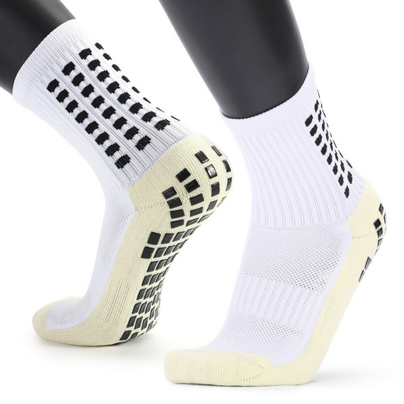 Amdohai Men's Slip Football Socks Athletic Long Socks Absorbent Sports Grip Socks for Basketball Soccer Volleyball Running Trekking Hiking 1 Pairs / 3 Pairs
