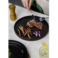 thumbnail image 5 of Ceramic Dinner Plates Set of 6, 10 Inch Matte Black Salad Dessert Plates, Microwave Oven Dishwasher Safe, 5 of 8