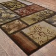 thumbnail image 4 of Oriental Weavers Hudson Area Rug 1699G Brown Geometric Squares 7' 8" Round, 4 of 5