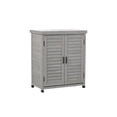 thumbnail image 6 of Gzxs Outdoor Potting Bench with Storage Cabinet and Metal Top, 31.5"W Hemlock Wood Garden Workstation, Gray, 6 of 8
