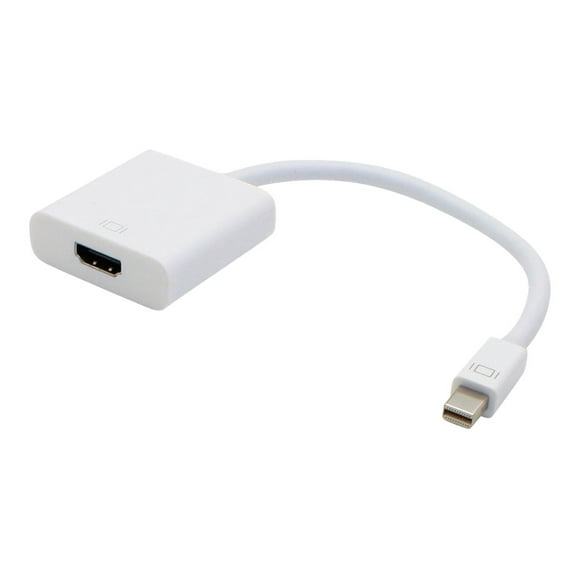 AddOn 8in Mini-DP to HDMI Adapter Cable - Adapter - Mini DisplayPort male to HDMI female - 7.9 in - white