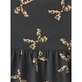 thumbnail image 3 of The Children's Place Girls Short Sleeve Leopard Bow Tiered Flutter Dress, Sizes XS-XXL, 3 of 4