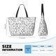 thumbnail image 4 of Fotbe Black White Music Bolsa de Viaje para Playa - Resistente al Agua, Bolsa Tote de Gran Capacidad y Ligera con 7 Bolsillos para Mujeres y Hombres, 4 of 7