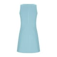 thumbnail image 6 of AherBiu Business Casual Dresses for Women Crewneck Sleeveless Stretch Elegant Ladies Office Work Short Dress, 6 of 6