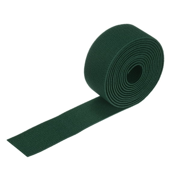 Uxcell Elastic Bands for Sewing, 1.2 Inch 2 Yards Knit Elastic Spool [Dark green]