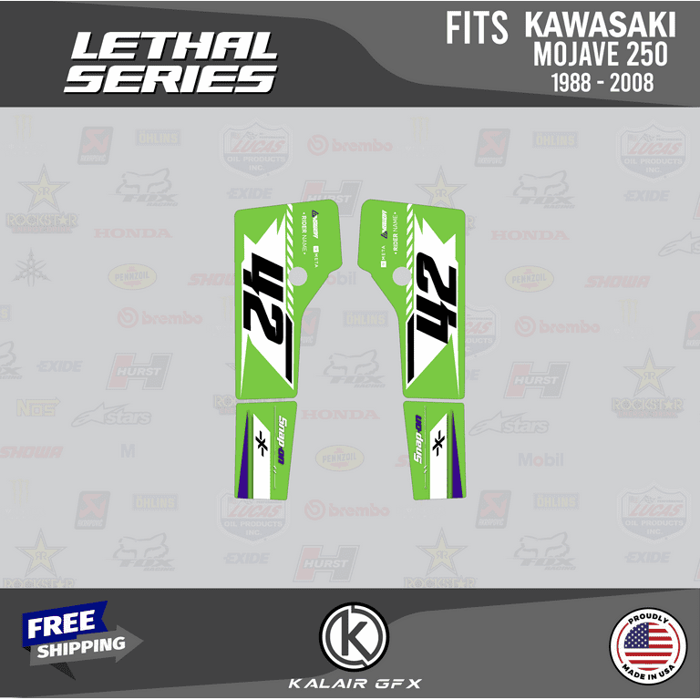 Kalair GFX Graphics Kit for Kawasaki ATV Mojave 250 Lethal Series