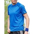 thumbnail image 2 of TTAO Men’s UPF 50+ Sun Protection Top Quick Dry Short Sleeve Athletic T-shirt Lake Blue M, 2 of 7
