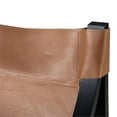 thumbnail image 3 of Lima Natural Top Grain Leather Sling Chair with Black Solid Wood Frame, 3 of 8