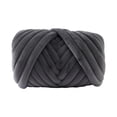 thumbnail image 3 of Hilo grueso, hilo voluminoso, longitud de 43,74 yardas, hilo de punto para brazo, hilo Tubular Jumbo para cestas, bufanda, alfombra, almohada, macramé Gris oscuro Macarena Hilo grueso, 3 of 8