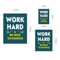 thumbnail image 7 of Designs ByLITA Work Hard & Be Nice To People, 5 x 7 Black Wall Print (Framed) | Motivational Home Decor, 7 of 7