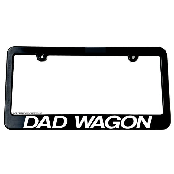 Dad Wagon Funny Joke Prank License Plate Frame - Model V01