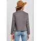 thumbnail image 2 of Abrigo PRETTYGARDEN 2025 Mujer Gamuza Sintética Gris Abierto Talle M, 2 of 9