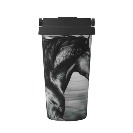

Junzan Running Horse for Stainless Steel Vacuum Insulated Tumbler - Reusable Insulated Cold Brew Iced Coffee Cup Thermos -Gifts for Women Men Him Her
