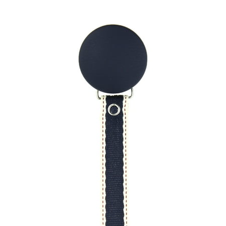 Faux Leather Pacifier Clip