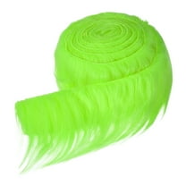Uxcell Faux Fur Fabric, 60 x 2 Inch Plush Faux Fur, Fluffy Fuzzy Fabric Precut Strips for Crafts Beard Hair, Fluorescent Green