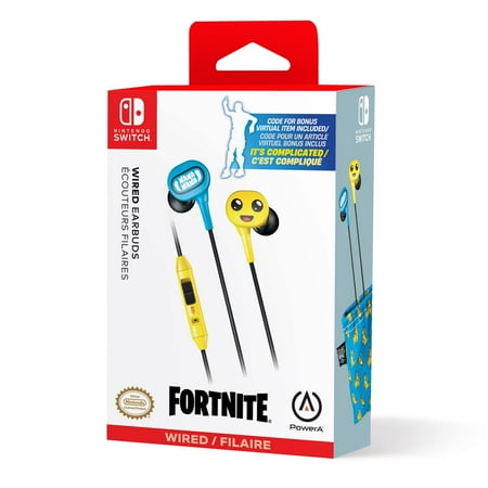 PowerA - Wired Earbuds for Nintendo Switch - Fortnite Peely