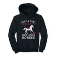 thumbnail image 1 of Tstars Girls Horse Gifts for Horse Lovers Just a Girl Who Loves Horses Horse Shirts Horse Clothes Birthday Horse Gifts for Girls Toddler Hoodie, 1 of 1