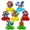 PD61, variant on 9 pack Mario Party Honeycomb Centerpiece Table Decorations Birthday Party Decorations Mario Theme Birthday Party Supplies