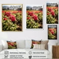 thumbnail image 4 of Designart "Photographic Field Of Geraniums I" Geraniums Floater Framed Canvas Wall Art, 4 of 5