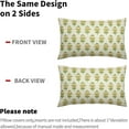 thumbnail image 6 of Spring Floral Lumbar Pillow Covers 22x22 Set of 2 Green Pink Yellow Flower Leaves Print Rectangle Decorative Throw Pillow Cases Outdoor Farmhouse Decoration for Sofa Couch Bed, 6 of 6