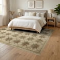 thumbnail image 3 of ODIKA 6'x9' Washable Area Rug Vintage Folk Distressed Farmhouse Border Lettering Primitive Flowing Dynamic for Family Room, Living Mater Bedroom, Non-Slip, Easy Care, 3 of 7