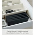 thumbnail image 3 of Yamazaki Home Folding Dish Drainer Mat and Trivet, Black, Silicone, Collapsible, No Assembly, 3 of 7