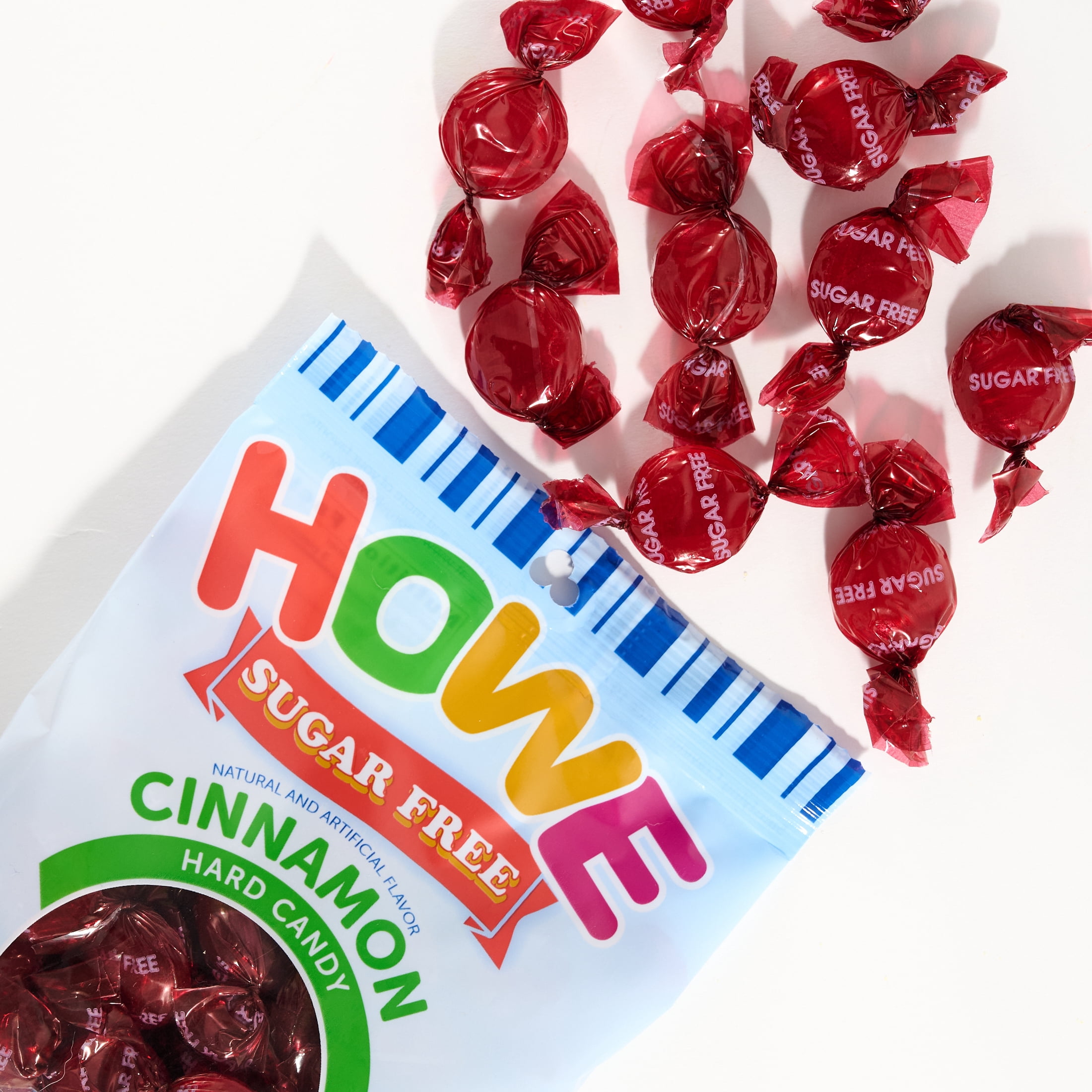 Howe Sugar Free Cinnamon Buttons Hard Candy, 5 oz, Bag