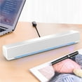 thumbnail image 2 of stanreset V-196 Computer Speaker Bar Stereo Subwoofer Music Player Bass Surround Sound Box 3.5mm Audio Input For PC Laptop White, 2 of 6