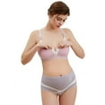 thumbnail image 4 of Xmarks Women's Over Bump Maternity Underwear High Waist Seamless Pregnancy Briefs Panties Multi-Pack Gray 2XL, 4 of 12