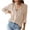 Khaki, variant on Odeerbi Womens Tops Long Sleeve Shirts Blouses 2025 Casual Fashion Long Sleeve Turndown Collar Button Print T-shirt Green