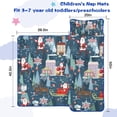 thumbnail image 5 of Dark Blue Christmas Santa Pattern Toddler Nap Mats for Kids Preschool,50"x20" Sleeping Mat Bag or Kids,Toddler Sleeping Bag,Toddler Nap Mat or Daycare, 5 of 6