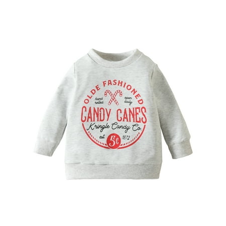 

Musuos Baby Boys Girls Christmas Sweatshirt Long Sleeve Sweater Pullover Tops