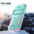 thumbnail image 6 of for Google Pixel 8a, Luxury Sliding Camera Cover Soft TPU + Hard PC Shockproof Drop Protective Hybrid Stylish Ultra Slim Frosted Anti-slip Grip Case for Google Pixel 8a, Green, 6 of 7