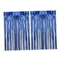 thumbnail image 3 of Abbracc 2 Pcs Rideaux à Franges en Aluminium Décoration pour Célébration Fête Scène Performance Bleu, 3 of 9