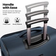 thumbnail image 6 of New York Xpress 30" Softside Large Checked Luggage Lightweight Expandable Spinner Suitcase with TSA Lock,Navy - XJ1901, 6 of 12