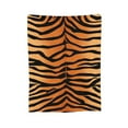 thumbnail image 7 of DouZhe Ultra-Soft Micro Fleece Lightweight Flannel Bed Blanket, Tiger Stripe Print Cozy Warm Throw Blankets, 60"x50", 7 of 7