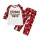 thumbnail image 2 of Pijama familiar europeo con estampado navideño de moda, traje para padres e hijos, blusa y pantalones de poliéster., 2 of 3