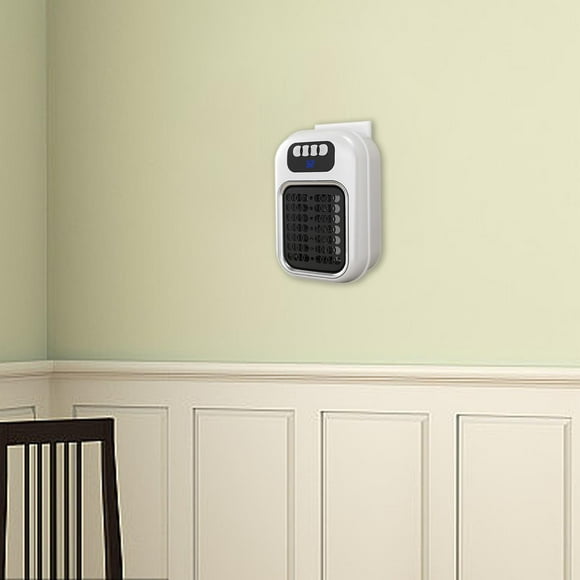 Calentador con toma de corriente de pared, minicalentador con termostato y temporizador, calentador eléctrico de calentamiento rápido,