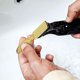 thumbnail image 5 of 2 cepillos de limpieza de cuchillas de barbero, cepillo para cortar el pelo, cepillo para uñas, herramienta para limpiar el cortaúñas (dorado), 5 of 5