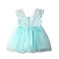 thumbnail image 3 of Robe de Fête Formelle pour Bébé Fille, Princesse, Dentelle, Tulle, Fleurs, Robe de Soirée Chic, 3 of 3