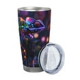 thumbnail image 2 of Bingfone Glowing Chameleon Fantasy Art for 20 Oz Stainless Steel Travel Mug Double Wall Water Coffee Cup for Home,Office, Outdoor Works Great for Ice Drinks and Hot Beverage-Without Straw, 2 of 8