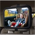 thumbnail image 5 of Espejo de coche Asiento mirando hacia atrás para bebé, Ver niños o mascotas en el asiento trasero, Los mejores accesorios para asientos de coche para recién nacidos, inastillable, 5 of 5