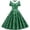 Green, variant on Polka Dot Dresses for Women UK Vintage Floral Swing Skater Party Evening Dress 1950s Retro Dresses Rockabilly Floral Print Swing Evening Gown
