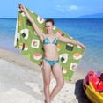 thumbnail image 7 of Rolls and Sushi Beach Towel Quick Dry Absorbent Bath Towels Sandproof Lightweight Towel for Gym Yoga Sports Swimming - 31x71in Washcloth Gift, 7 of 7