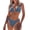Blue, variant on Women's Halter Bikini Set Adjustable String Tie Two Piece Swimsuit with Removable Pads Triangle Bathing Suit for Beach Pool Vacation
